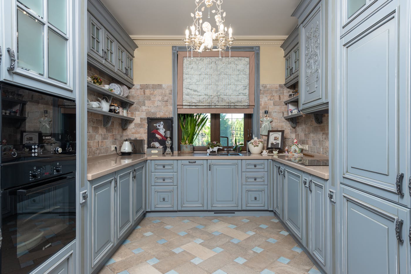Modern luxury kitchen with custom joinery and stone benchtops in a Western Sydney home